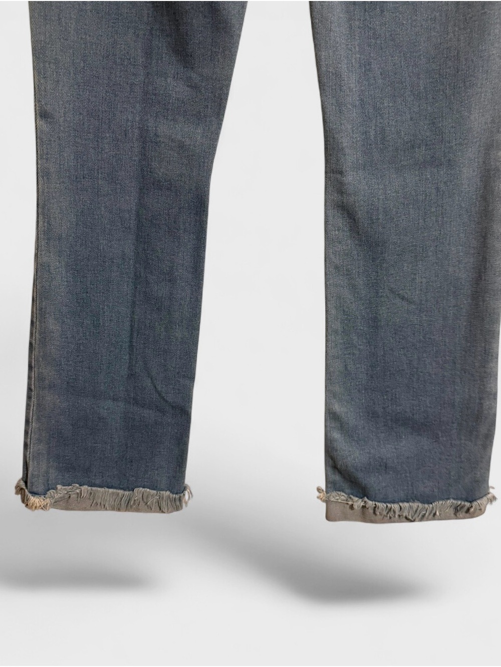KanCan Faded Light Blue Flare Jeans with Frayed Hem - Picture 6 of 7